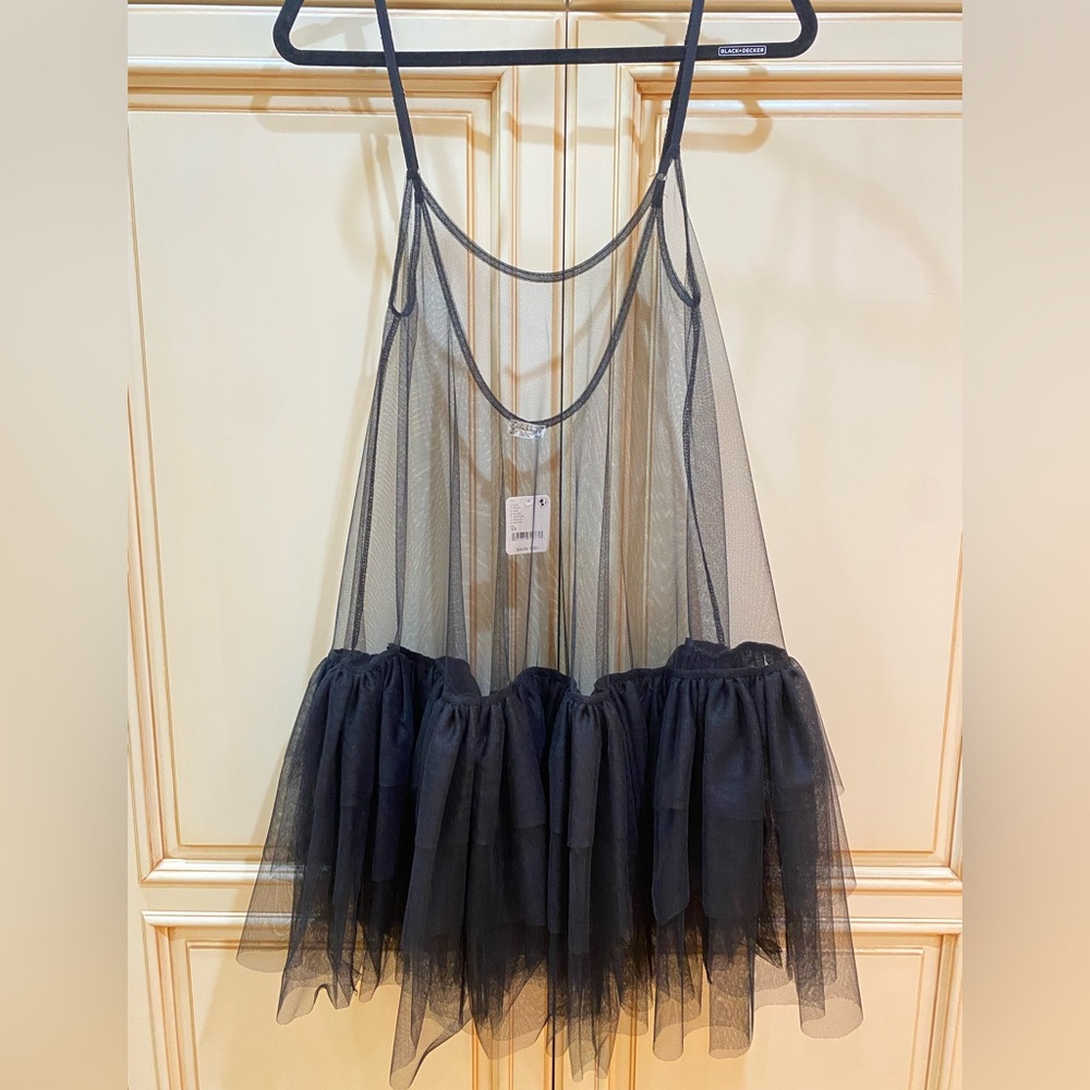 Free People Push Send Sheer Mini Slip Xtra Small - Picture 7 of 9